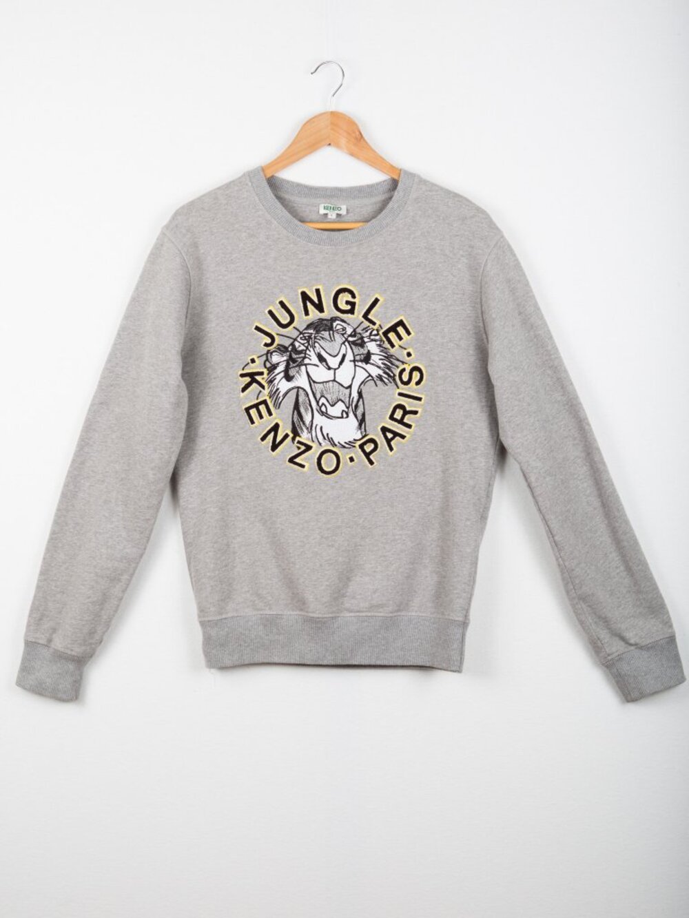 KENZO x Disney The Jungle Book Shere Khan Tiger Sweatshirt Grey Large Fits Med